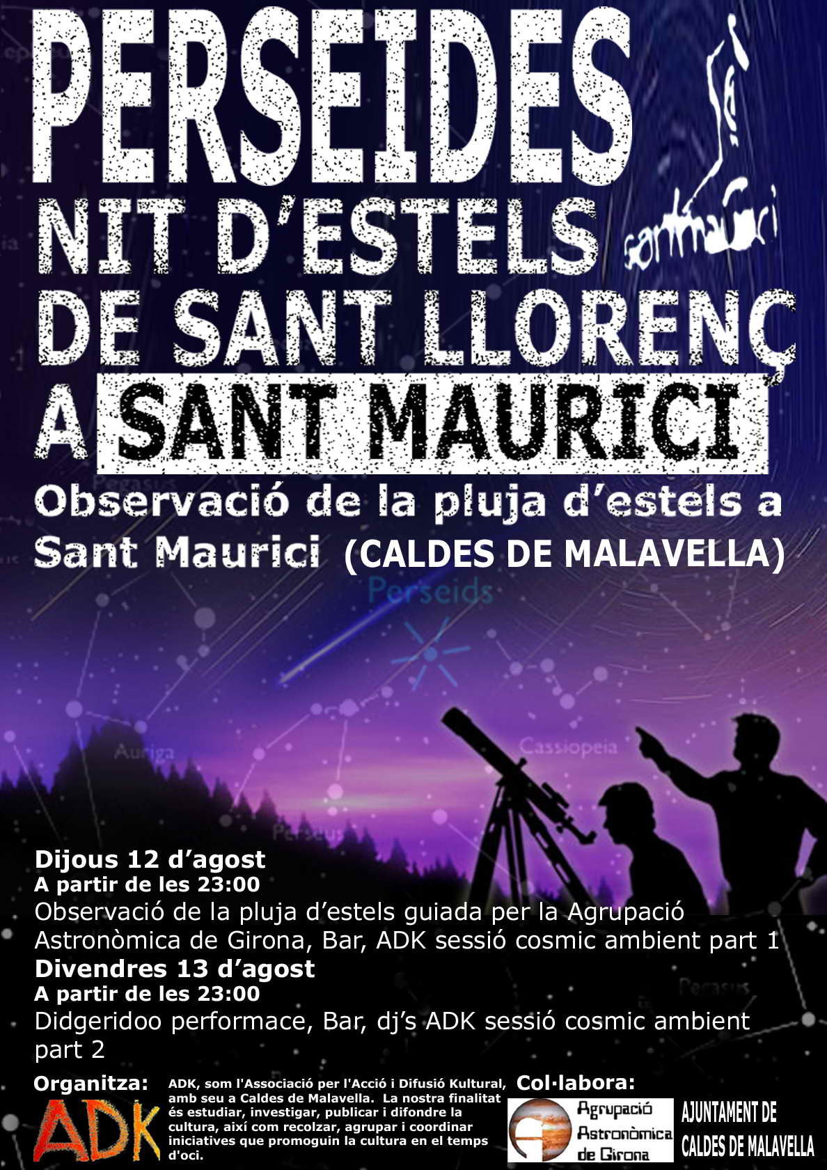 Cartell Persèids Sant Maurici